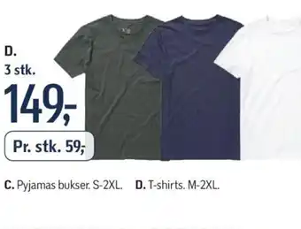 Føtex T-shirts. M-2XL. tilbud