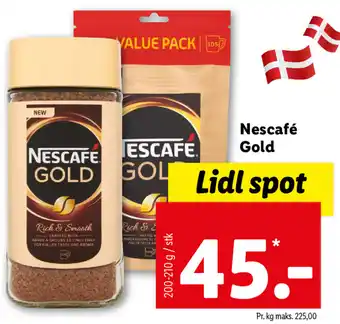 Lidl Nescafé Gold 200g-210g tilbud
