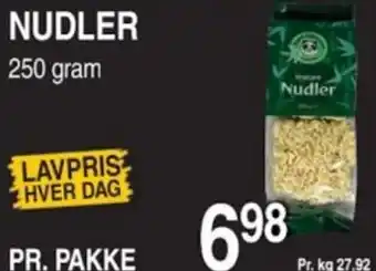 ABC Lavpris NUDLER 250 gram tilbud