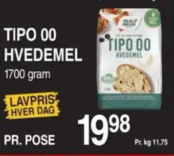 ABC Lavpris TIPO 00 HVEDEMEL tilbud