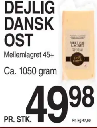 ABC Lavpris DEJLIG DANSK OST tilbud