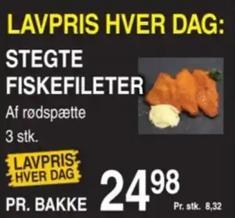 ABC Lavpris STEGTE FISKEFILETER tilbud