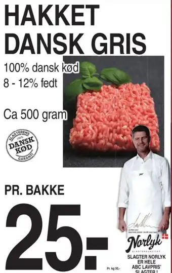 ABC Lavpris HAKKET DANSK GRIS tilbud