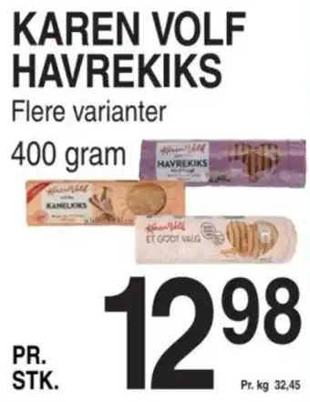 ABC Lavpris KAREN VOLF HAVREKIKS tilbud