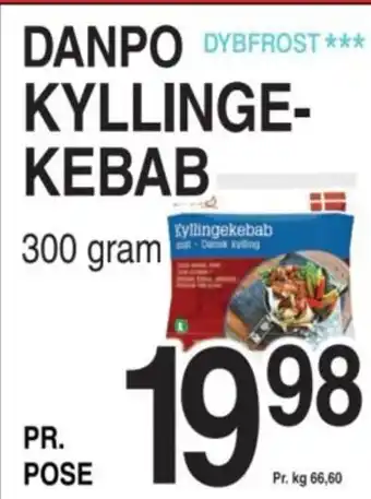 ABC Lavpris DANPO KYLLINGE-KEBAB tilbud
