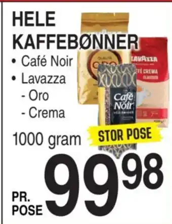 ABC Lavpris HELE KAFFEBØNNER tilbud