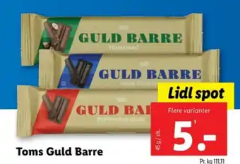 Lidl Toms Guld Barre tilbud