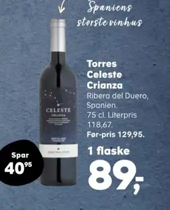 Kvickly Torres Celeste Crianza tilbud