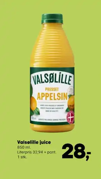 Kvickly Valsølille juice 850 ml. tilbud