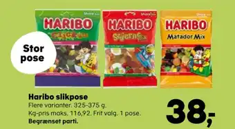 Kvickly Haribo slikpose tilbud