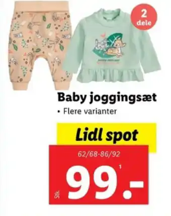 Lidl Baby joggingsæt tilbud