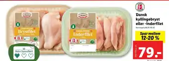 Lidl Dansk kyllingebryst eller -inderfilet tilbud