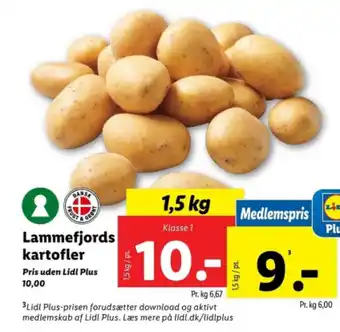 Lidl Lammefjords kartofler tilbud