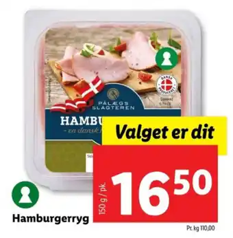 Lidl Hamburgerryg tilbud