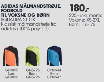 Sportigan Adidas Målmandstrøje, Fodbold Til Voksne Og Børn tilbud