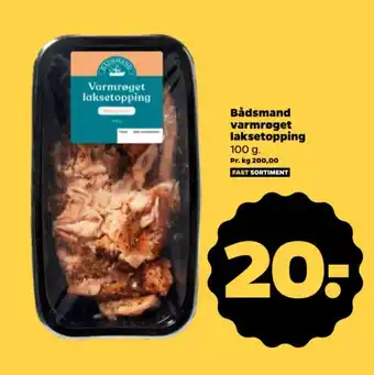 Netto Bådsmand varmrøget laksetopping tilbud