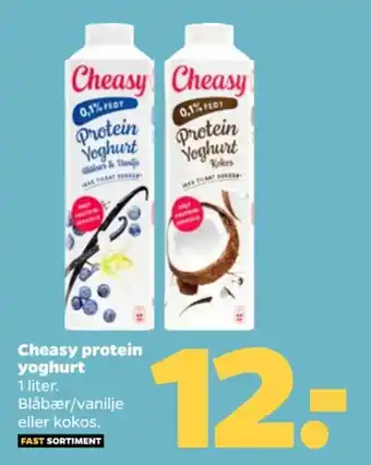 Netto Cheasy protein yoghurt tilbud