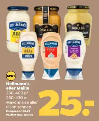 Netto Hellmann's eller Maille tilbud