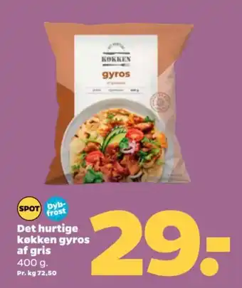 Netto Det hurtige køkken gyros af gris tilbud