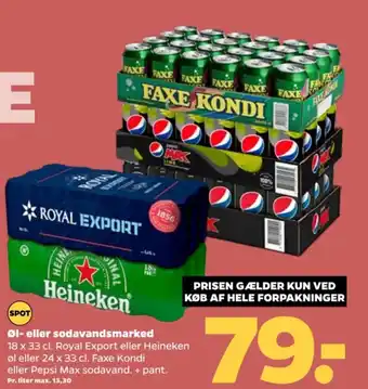 Netto Øl- eller sodavandsmarked tilbud