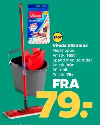Netto Vileda Ultramax Fladmoppe. tilbud