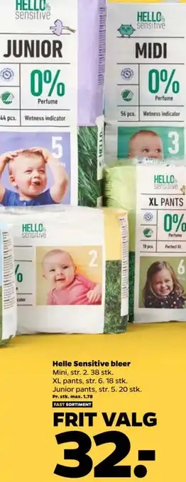 Netto Helle Sensitive bleer tilbud