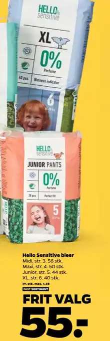 Netto Hello Sensitive bleer tilbud