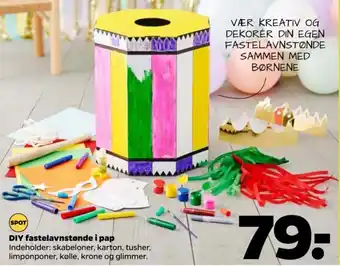 Netto DIY fastelavnstønde i pap tilbud