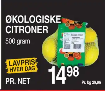 ABC Lavpris Økologiske citroner tilbud