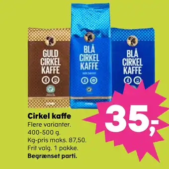 Kvickly Cirkel kaffe tilbud