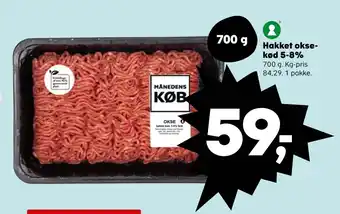Kvickly Hakket okse kød 5 8% tilbud