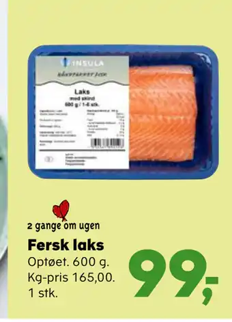 Kvickly Fersk laks tilbud