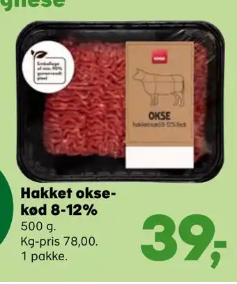 Kvickly Hakket oksekød 8-12% tilbud