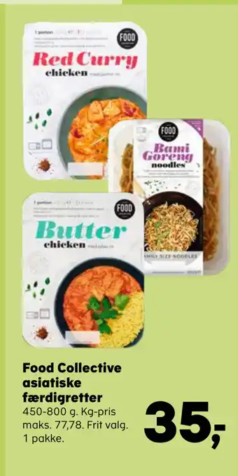 Kvickly Food collective asiatiske færdigretter tilbud