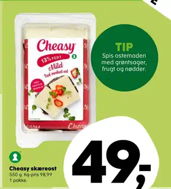 Kvickly Cheasy skæreost tilbud