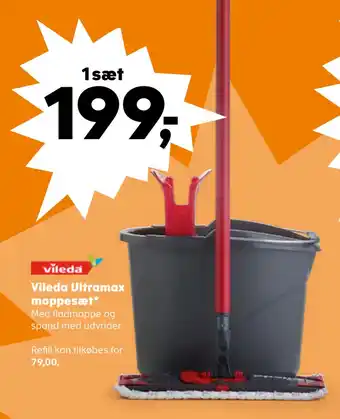 Kvickly Vileda ultramax moppesæt tilbud
