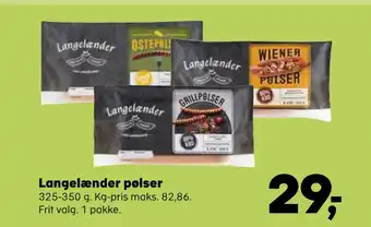 SuperBrugsen Langelænder pølser tilbud