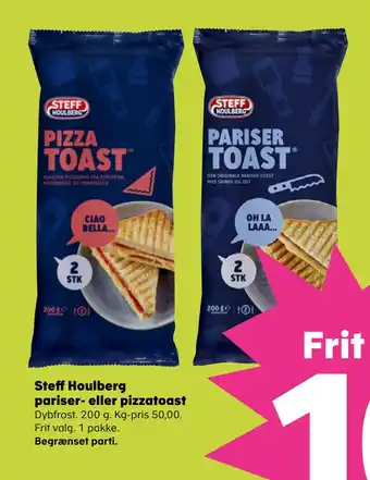 SuperBrugsen Steff houlberg pariser- eller pizzatoast tilbud