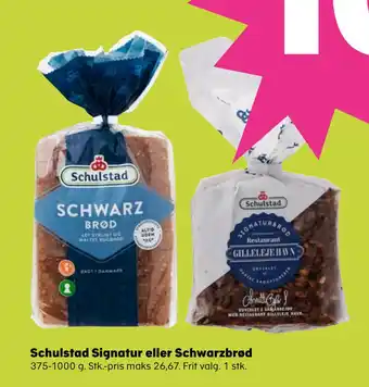 SuperBrugsen Schulstad signatur eller schwarzbrød tilbud