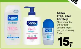 Sanex krop- eller hårpleje