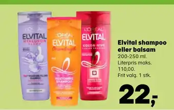 SuperBrugsen Elvital shampoo eller balsam tilbud