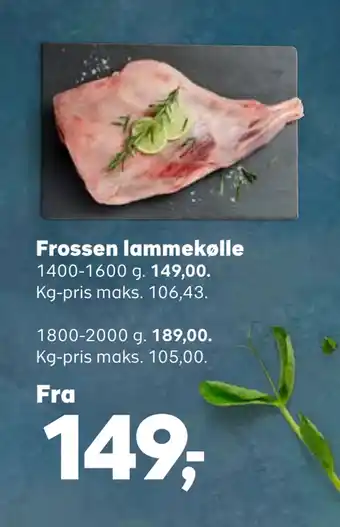 SuperBrugsen Frossen lammekølle tilbud