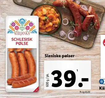 Lidl Slesiske pølser tilbud