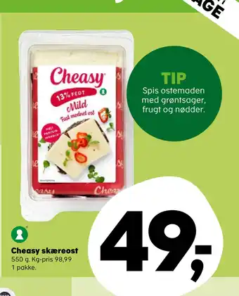 SuperBrugsen Cheasy skæreost tilbud