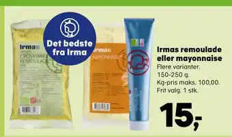 SuperBrugsen Irmas remoulade eller mayonnaise tilbud