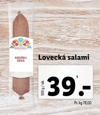 Lidl Lovecká salami tilbud