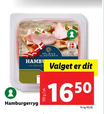 Lidl Hamburgerryg tilbud