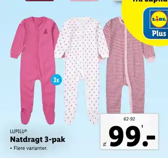 Lidl Natdragt 3-pak tilbud