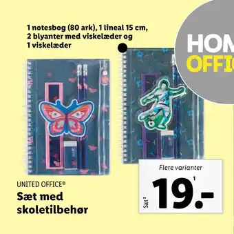Lidl Sæt med skoletilbehør tilbud