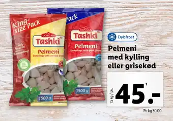 Lidl Pelmeni med kylling eller grisekød tilbud